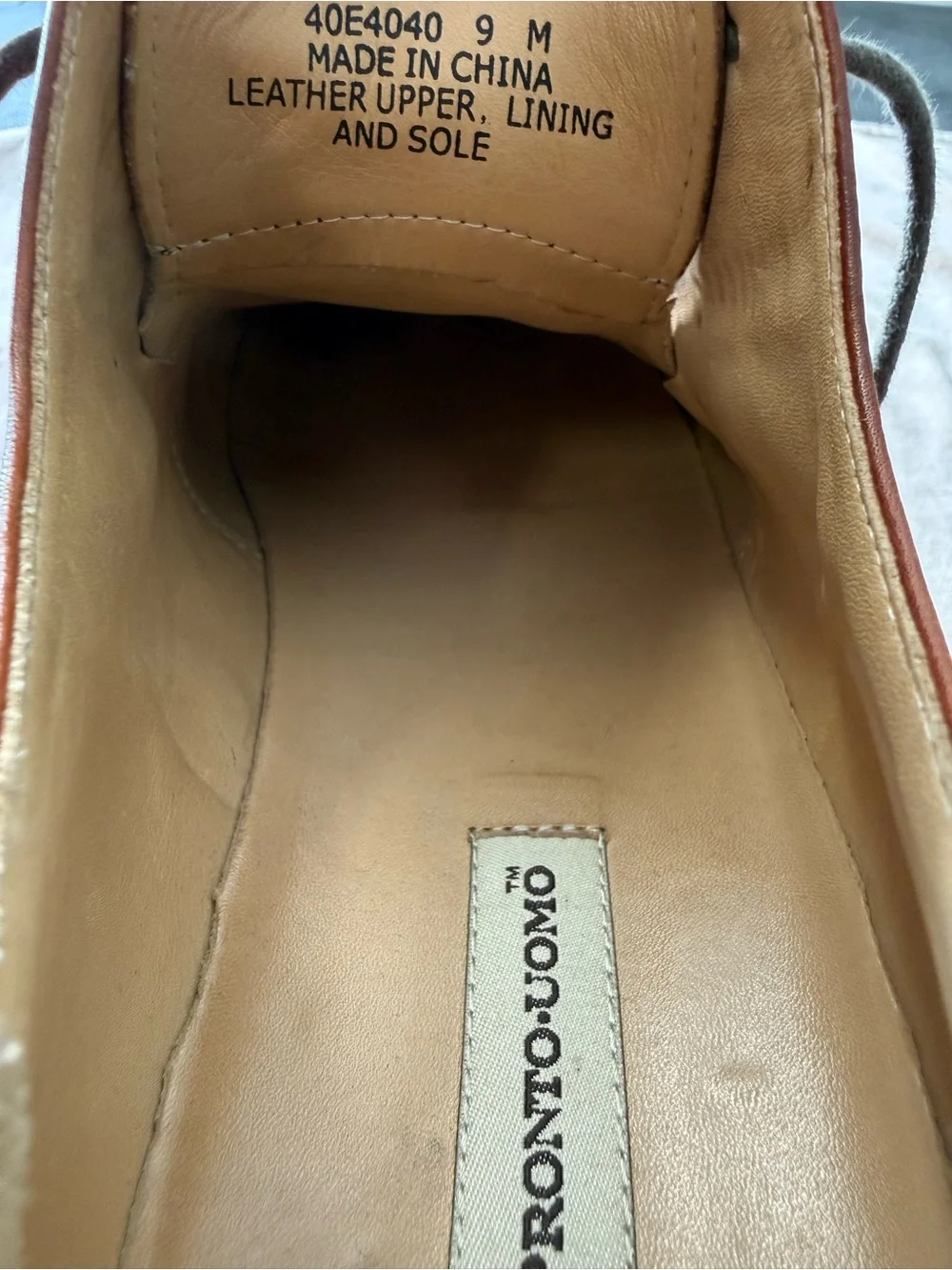 Pronto Uomo Brown Leather Derby Dress Shoes